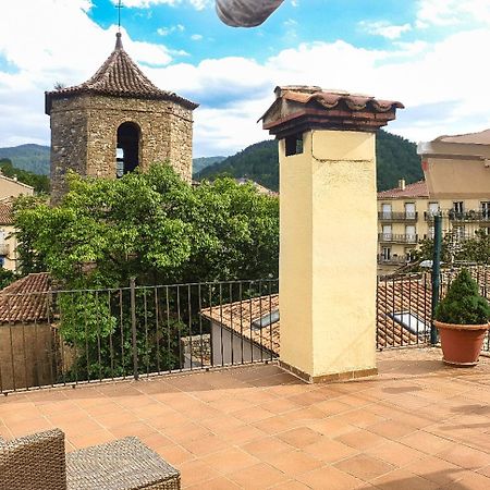 Casa Lola - Terraza Panoramica En El Centro Del Pueblo Lägenhet Sant Joan de les Abadesses Exteriör bild