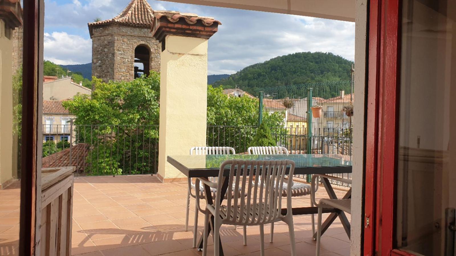 Casa Lola - Terraza Panoramica En El Centro Del Pueblo Lägenhet Sant Joan de les Abadesses Exteriör bild